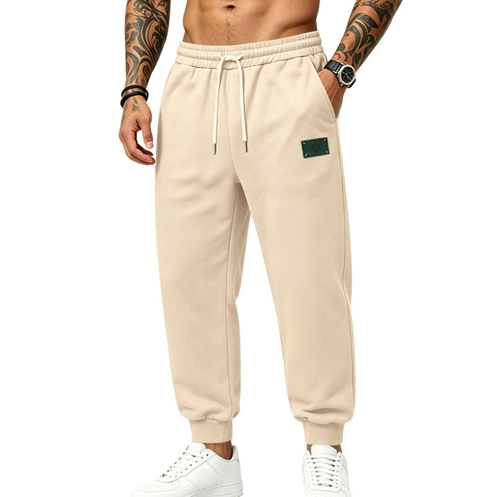 Herren Relax-Fit Jogginghose mit angerauter Innenseite, elastischem Bund und Kordelzug Echoarchiv