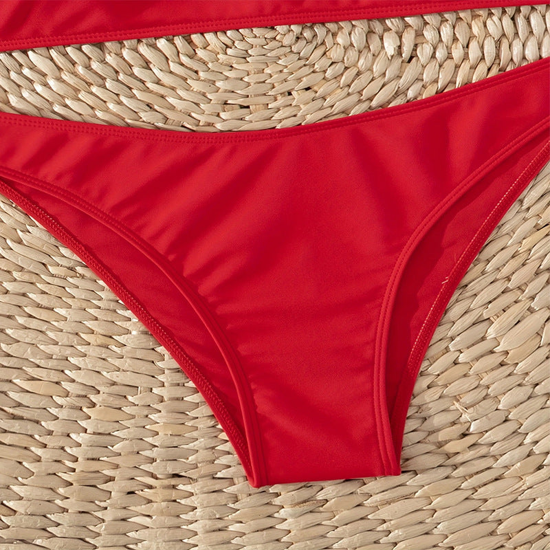 Damen Bikini-Set mit gefüttertem Oberteil und hoch geschnittenem Slip Echo Archiv
