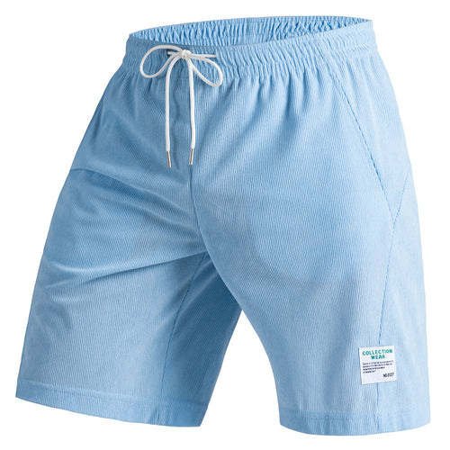 Herren leichte Cord-Shorts mit elastischem Bund und verstellbarem Kordelzug Echoarchiv