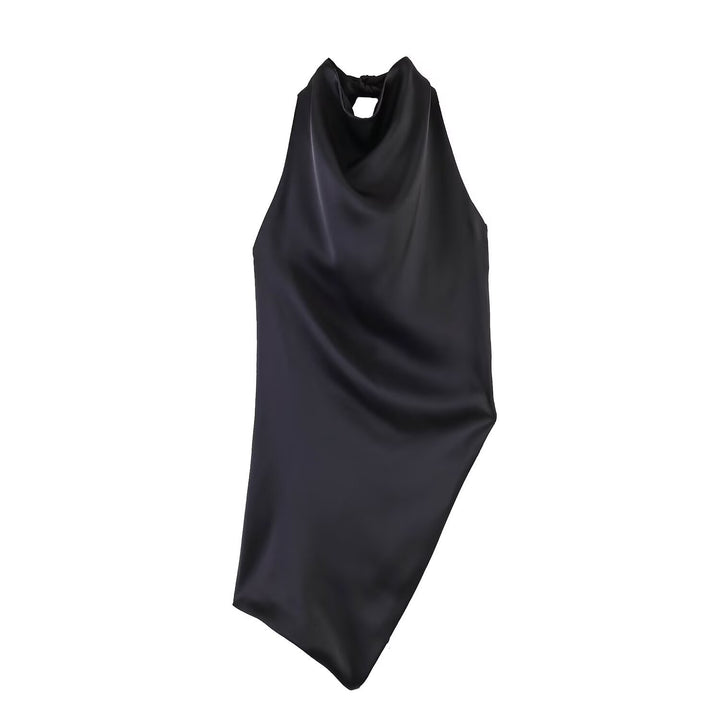 Damen asymmetrisches Satin Kleid Echo Archiv