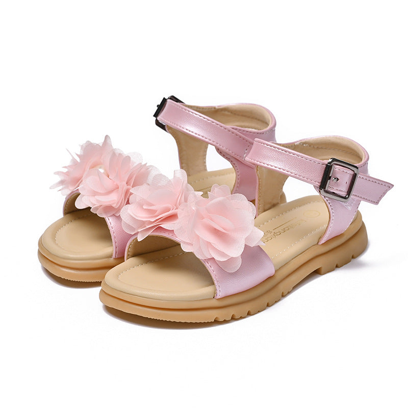 Mädchen Sommerliche Sandalen mit floralen Applikationen Echo Archiv