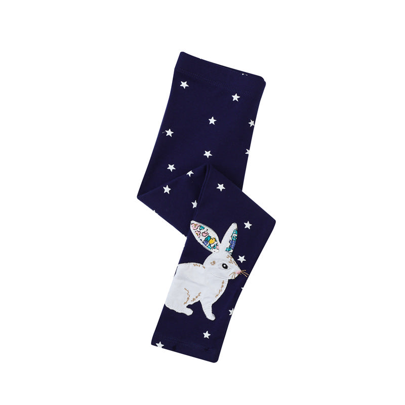 Mädchen Leggings mit verspieltem Hasen- und Sternenmotiv Echo Archiv