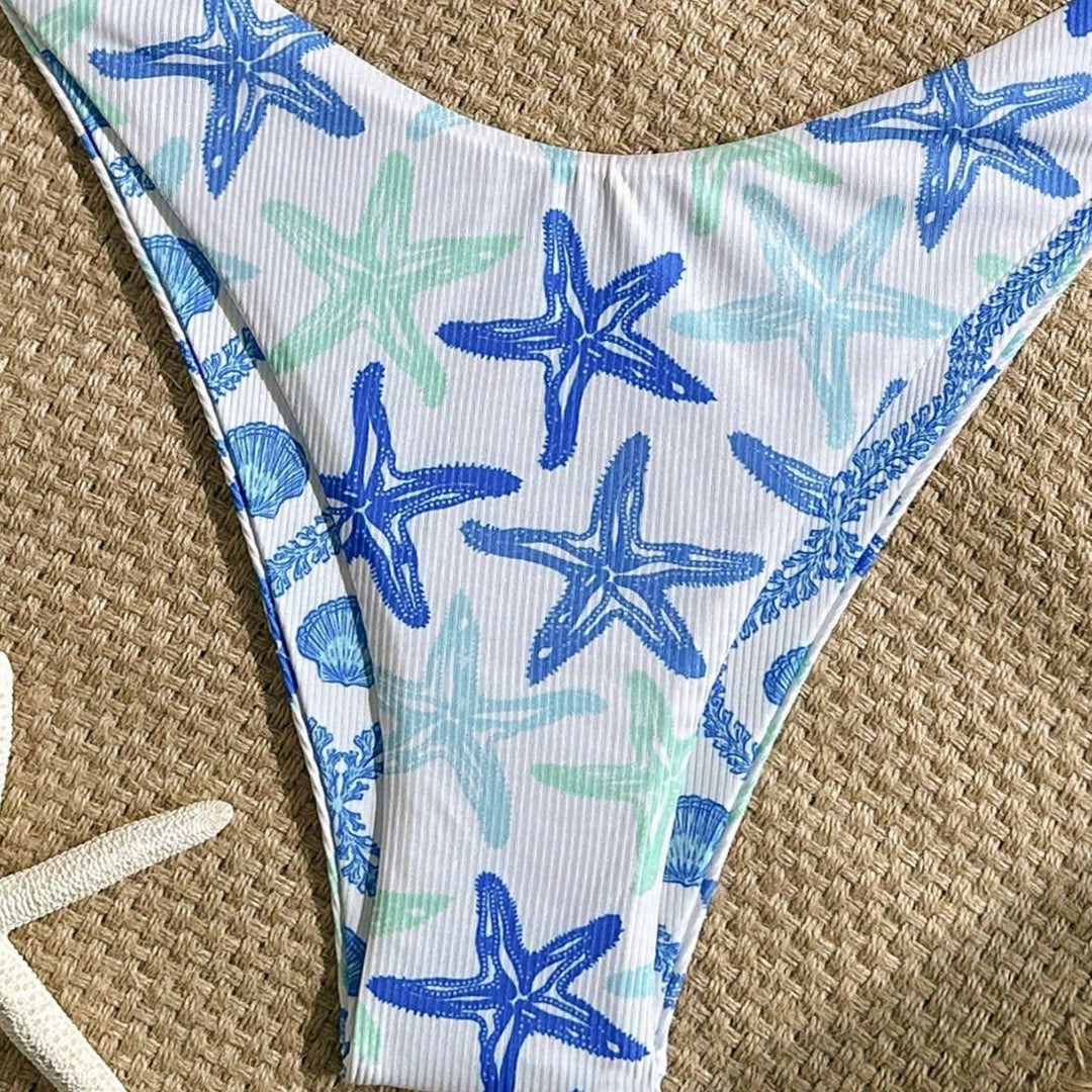 Damen Triangel-Bikini mit maritimen Sternenmotiv Echo Archiv