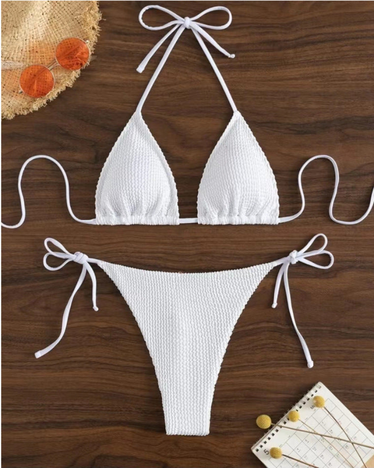 Damen Triangel-Bikini mit verspielten Bindebändern Echo Archiv