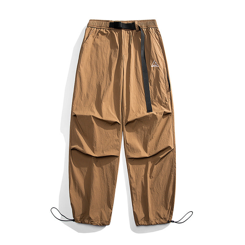 Unisex Lockere Nylon-Cargohose mit elastischem Bund und Knöchelbündchen Echo Archiv