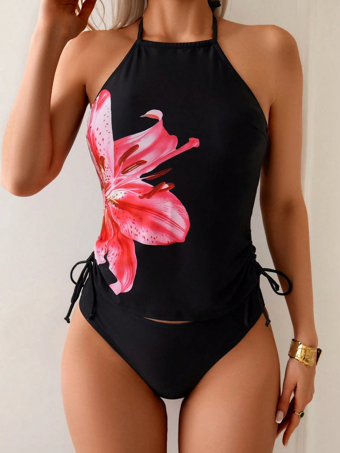 Damen Badeset mit floralem Design und regulierbarem Schnitt Echo Archiv