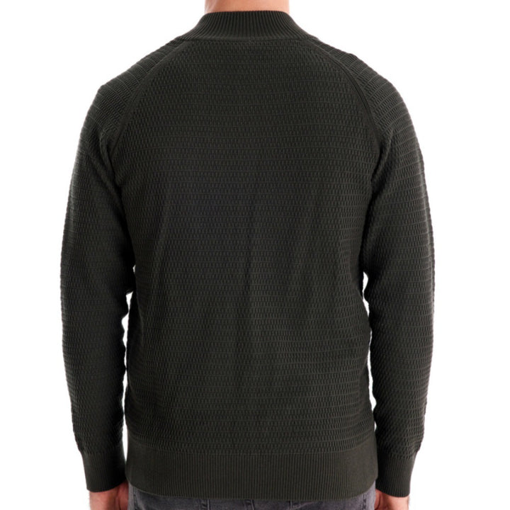 Herren Strickjacke mit strukturiertem Design und praktischen Knöpfen Echoarchiv