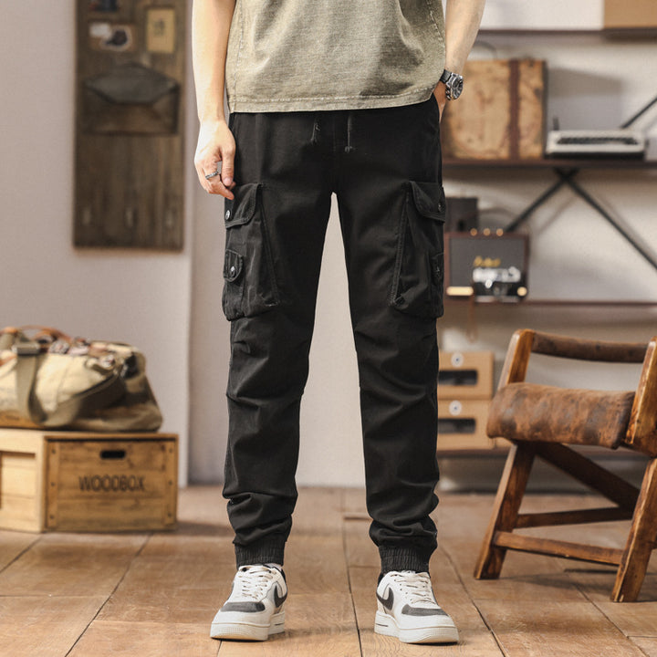Herren multifunktionale Cargohose mit elastischem Bund und praktischen Taschen Echoarchiv