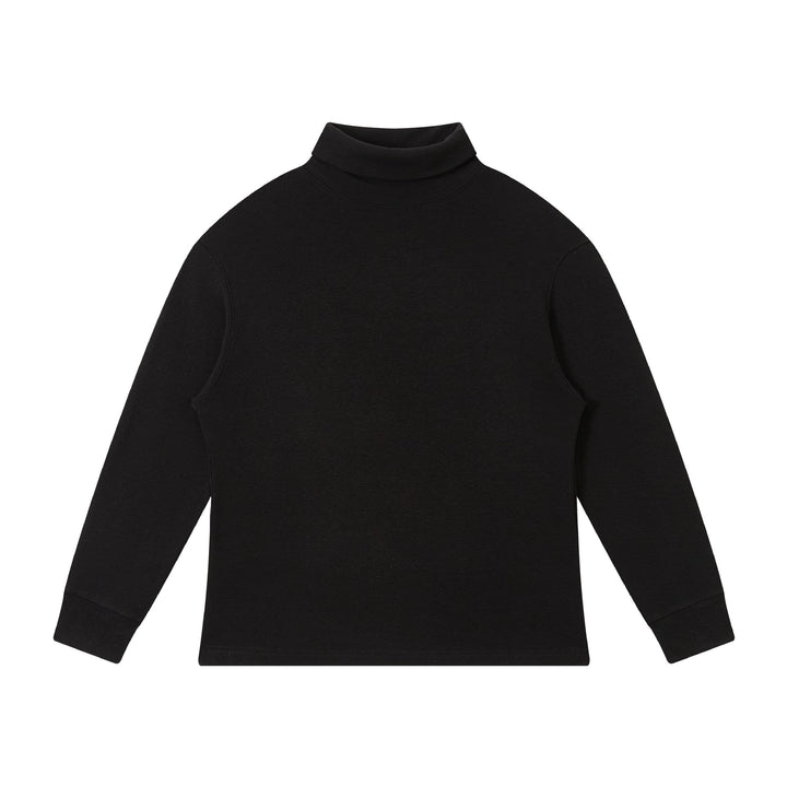 Damen Feinstrukturierter Rollkragen‑Sweater aus Baumwollmix mit Raglanärmeln Echoarchiv