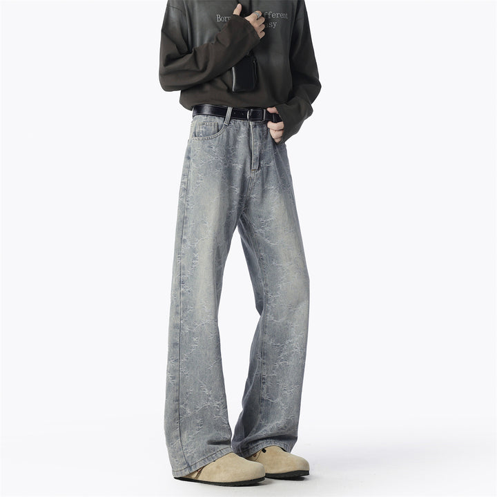 Herren Weite Jeans mit einzigartigem Muster und hohem Tragekomfort Echoarchiv
