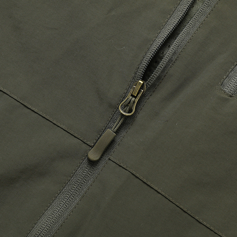 Herren Ultraleichte Allwetter-Outdoorjacke mit Kapuze atmungsaktivem Meshfutter und Reißverschlusstaschen Echo Archiv