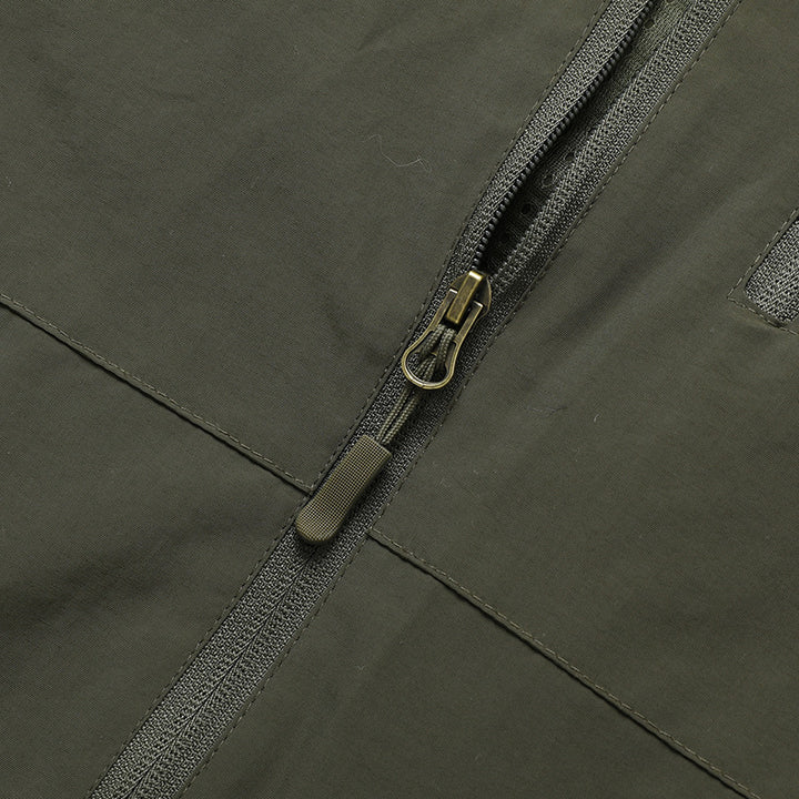 Herren Ultraleichte Allwetter-Outdoorjacke mit Kapuze atmungsaktivem Meshfutter und Reißverschlusstaschen Echo Archiv