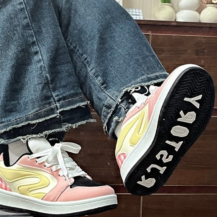 Damen Sneakers mit modischen Karodetails und atmungsaktiver Laufsohle Echo Archiv