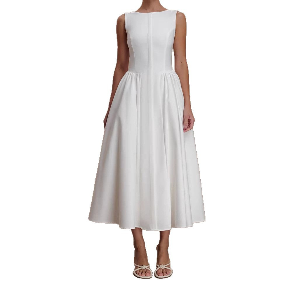 Damen Elegantes Midikleid mit femininen A-Linien-Rock Echo Archiv