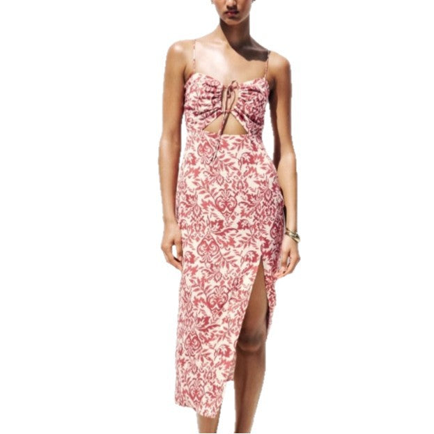 Damen Maxikleid mit raffiniertem Cut-Out-Design und verstellbaren Spaghettiträgern Echo Archiv
