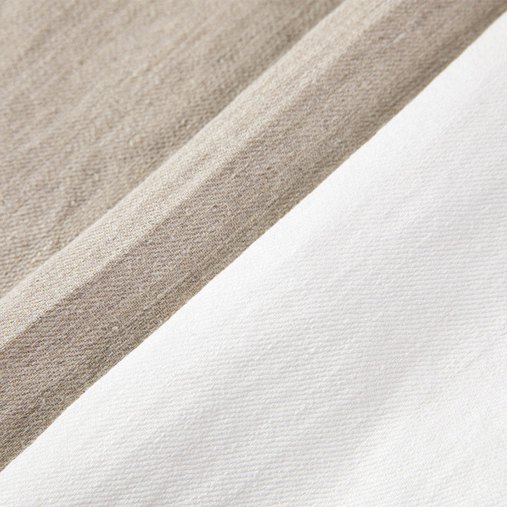 Damen Hochtaillierte Leinenhose mit weitem Bein, Bügelfalte und Gürtelschlaufen Echoarchiv