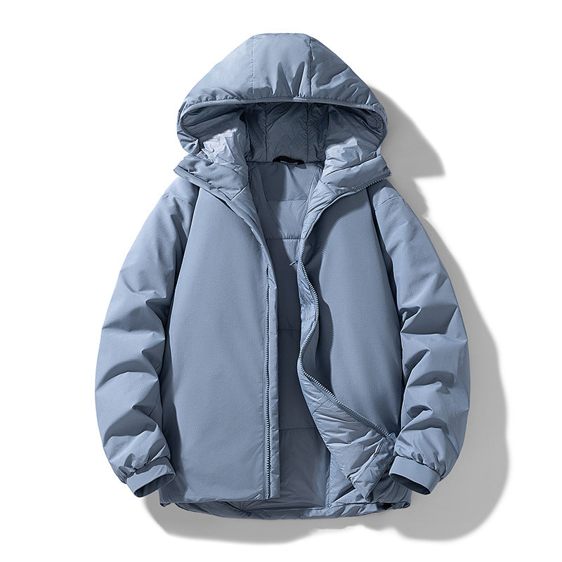 Herren Gefütterte Thermo-Winterjacke mit Kapuze, winddichter Shell und elastischen Bündchen Echo Archiv