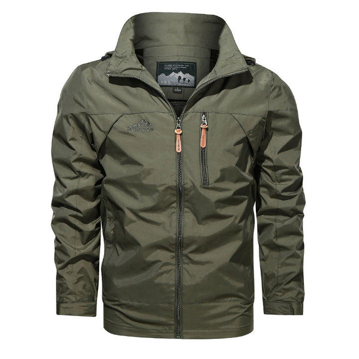 Herren nan leichte Outdoorjacke Windbreaker mit wasserabweisender Beschichtung und atmungsaktivem Meshfutter Echo Archiv