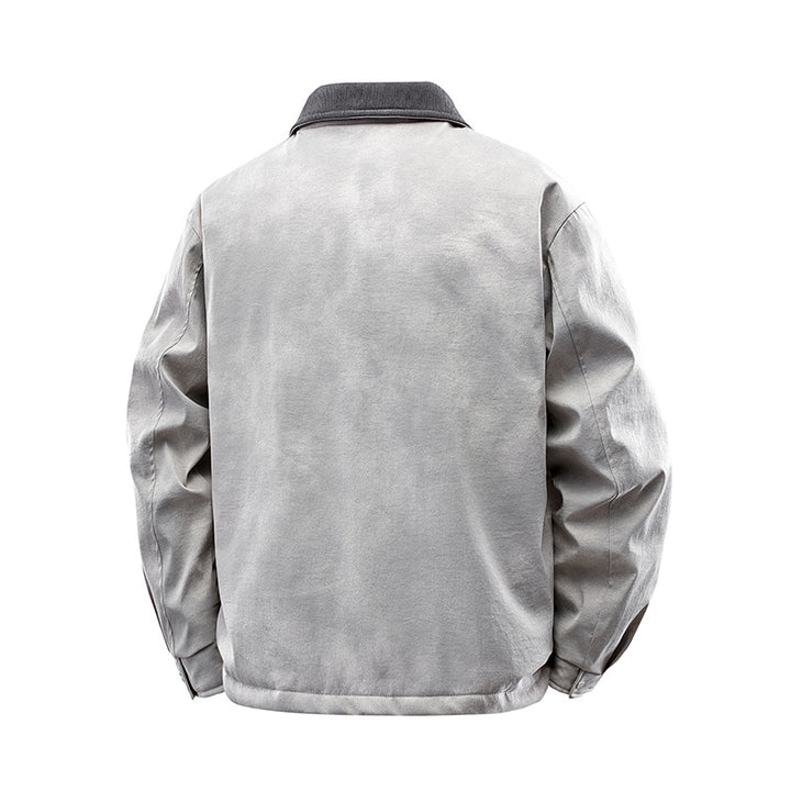 Herren Lässige Kunstlederjacke mit Teddyfutter Echo Archiv 1787738670