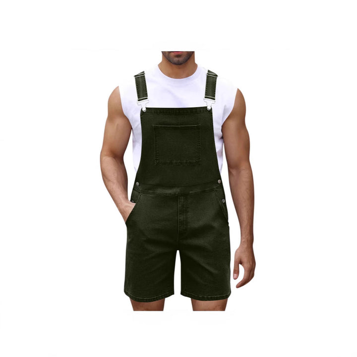 Herren Lässige Denim-Latzhose Echoarchiv