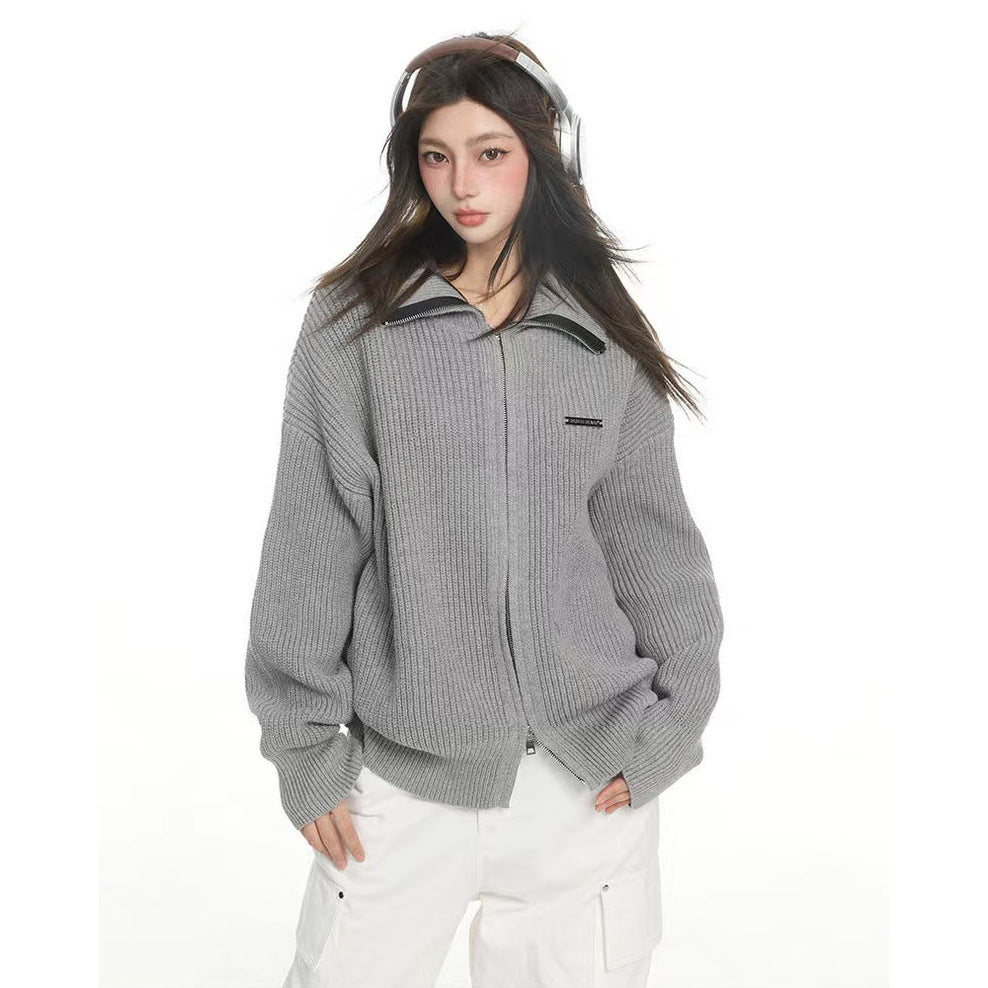 Damen Modische Oversized Strickjacke Echoarchiv
