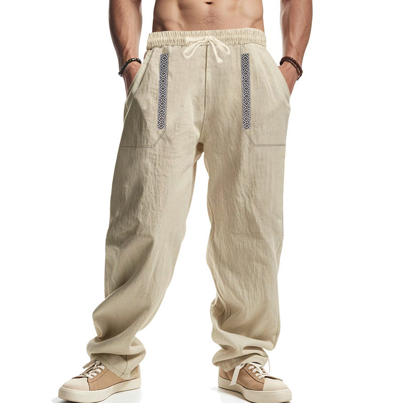 Herren lässige Cargo-Hose mit funktionalen Taschen und elastischem Bund Echoarchiv