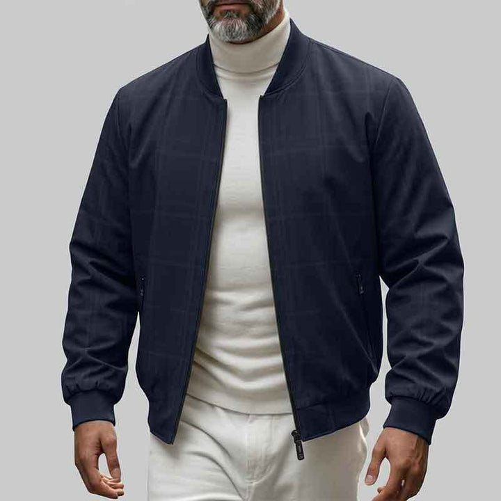 Herren Modische Bomberjacke mit Karomuster Echo Archiv