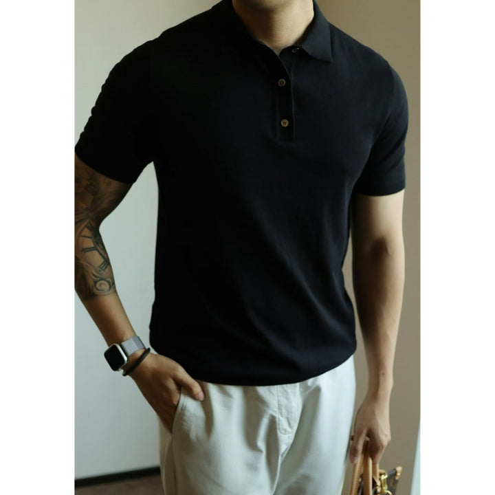 Herren Kurzarm Poloshirt aus hochwertiger Baumwolle Echo Archiv