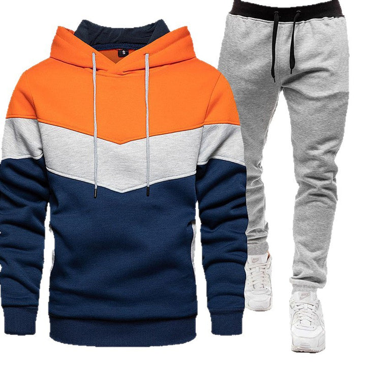 Herren sportliches Kapuzenpullover- und Jogginghosen-Set Echoarchiv