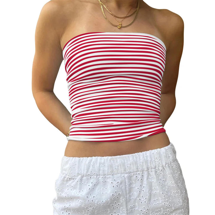 Damen Bustier-Oberteil mit feinen Streifen Echo Archiv