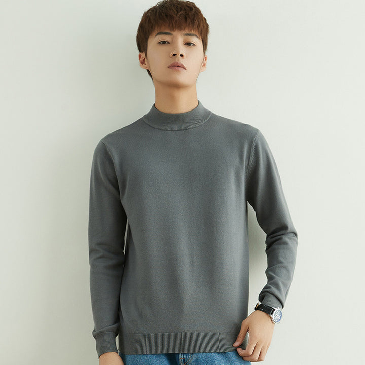 Herren Halbhoher Rollkragenpullover aus Feinstrick mit schmaler Passform Echoarchiv