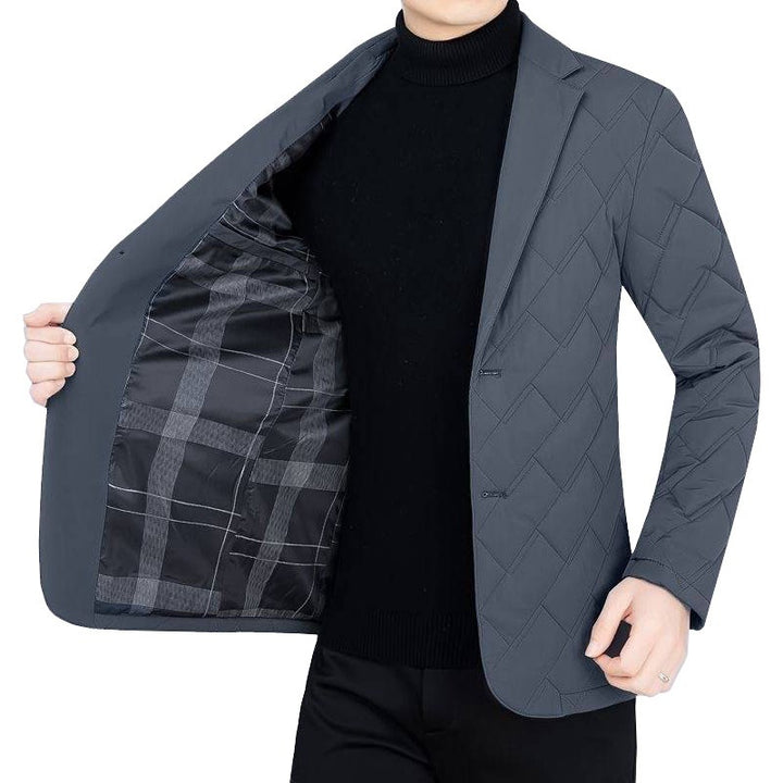 Herren gesteppter Business-Blazer mit leichter Thermo-Isolierung – Tianoro