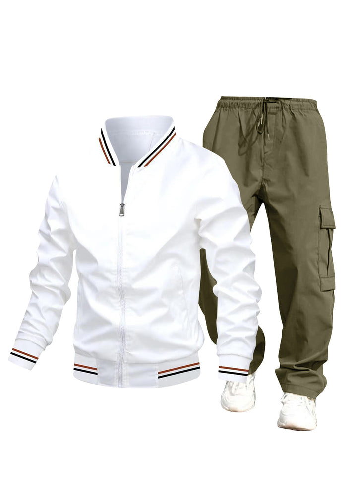 Herren Sportliche Jacke und Cargo-Hose Set Echo Archiv