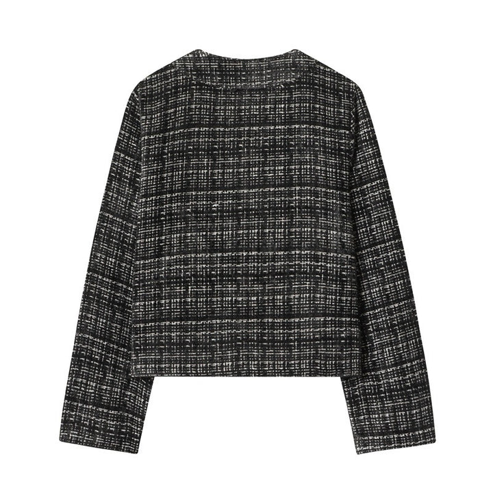 Damen Boxy-Tweedjacke im Bouclé‑Look mit verdeckter Knopfleiste und kastiger Silhouette Echo Archiv