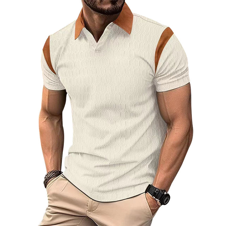 Herren Kurzarm Poloshirt mit strukturiertem Kragen und sportlichem Design Echoarchiv