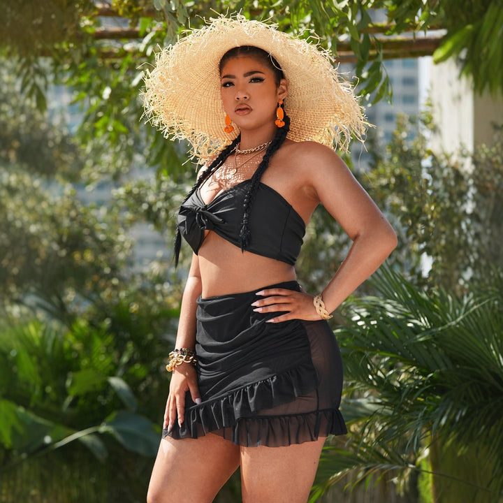 Damen Bikini-Set mit eleganter Rüsche Echo Archiv