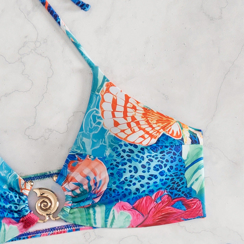Damen Bikini-Set mit floralem Mustermix und regulierbaren Bändern Echo Archiv