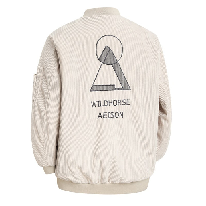 Herren Modische Cord Bomberjacke Echo Archiv