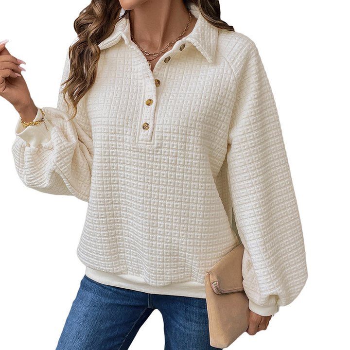 Damen Modischer Pullover mit Knopfleiste Echo Archiv