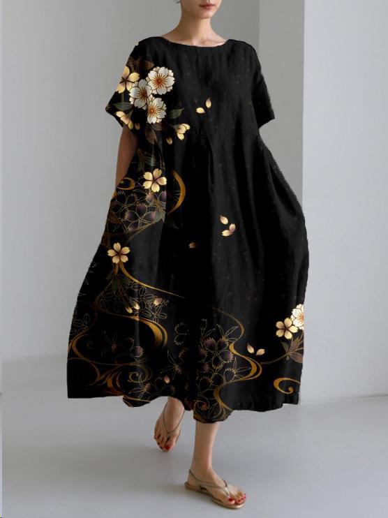 Buntes Blumenkleid