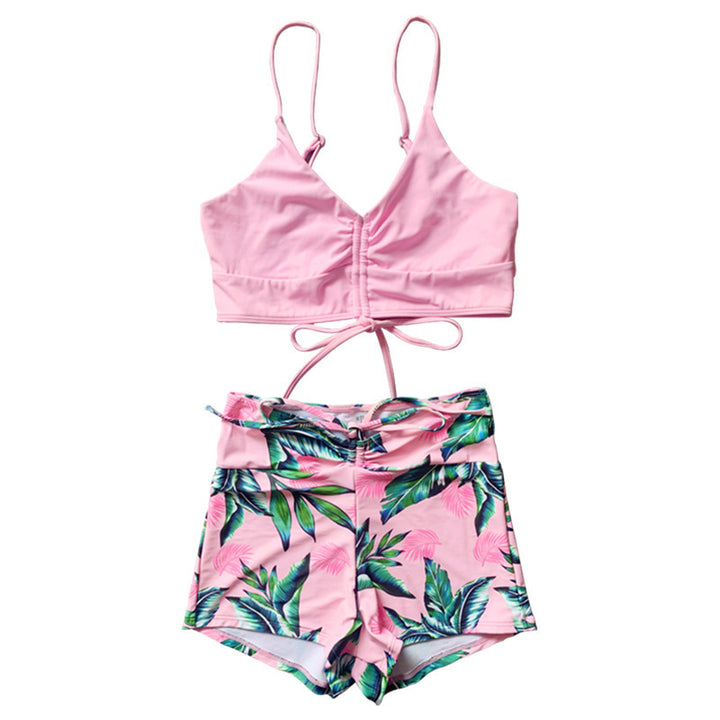 Damen Sportliches Bikinioberteil mit Shorts Echo Archiv