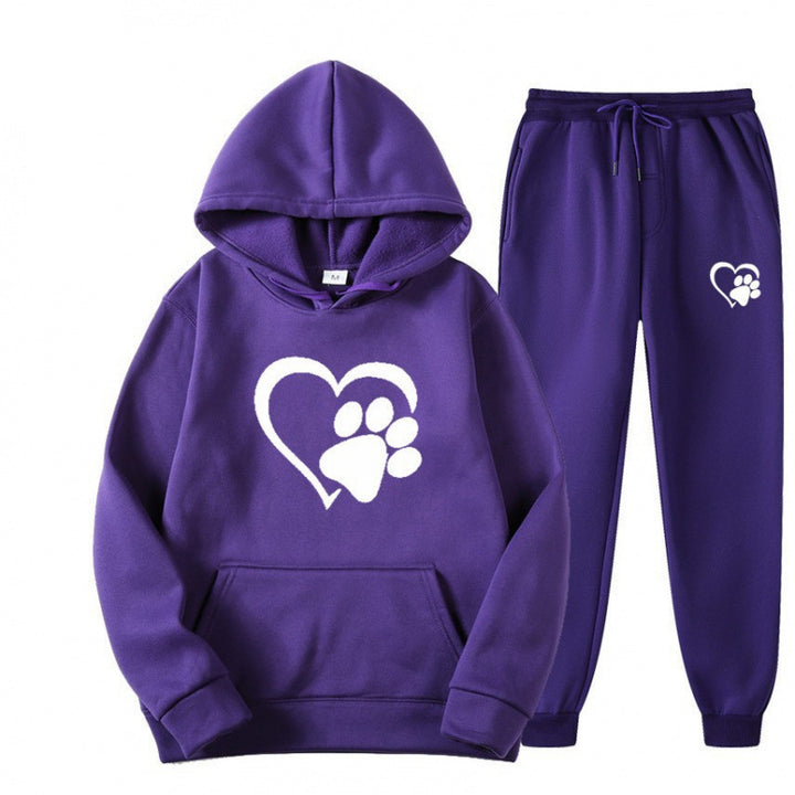 Damen Kuscheliger Hoodie und Jogginghose Set Echoarchiv
