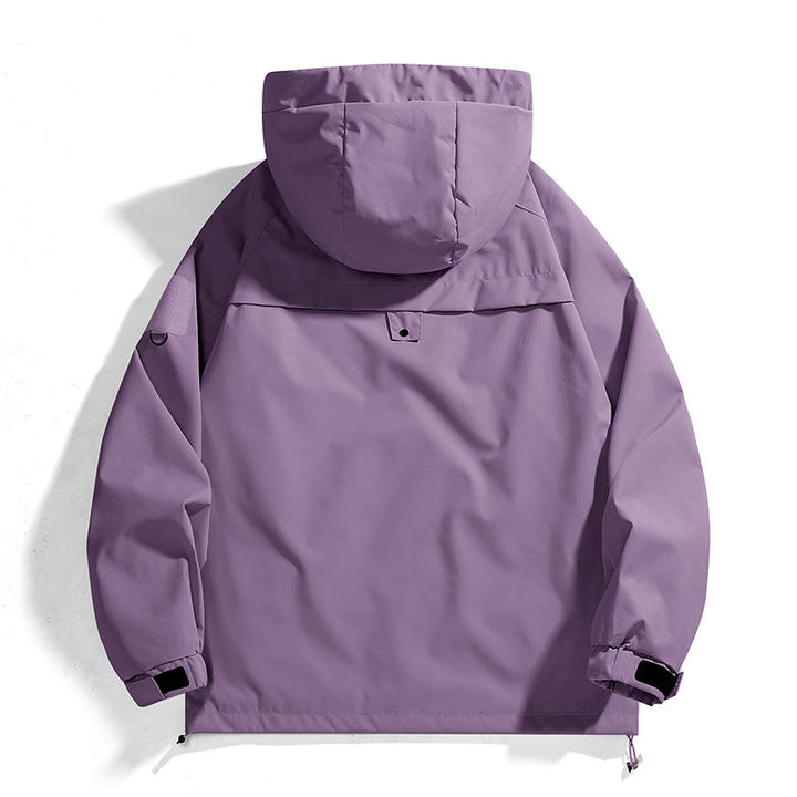 Damen Outdoor-Jacke mit verstellbarer Kapuze und atmungsaktiven Einsätzen Echoarchiv