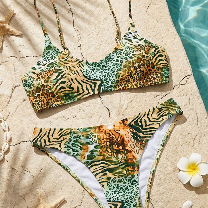 Damen Tiermuster Bikini-Set Echo Archiv