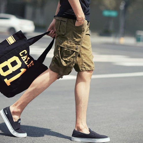 Herren Cargo-Shorts mit vielseitigen Taschen und elastischem Bund Echoarchiv