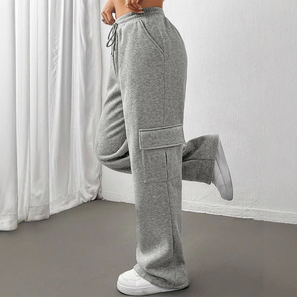 Damen Cargo-Hose mit elastischem Bund und Seitentaschen Echo Archiv