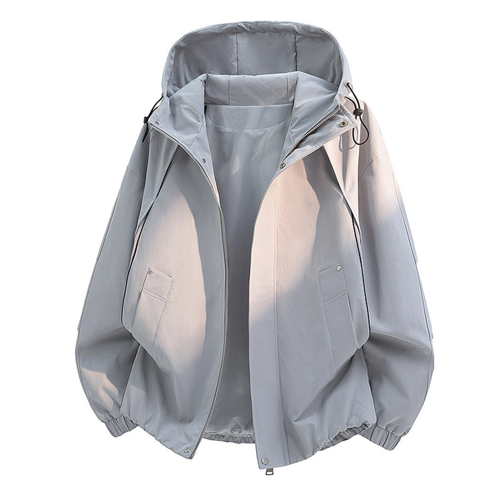Unisex ultra-leichte Softshell-Hybridjacke mit elastischen Bündchen und verdecktem Reißverschluss – Taviero