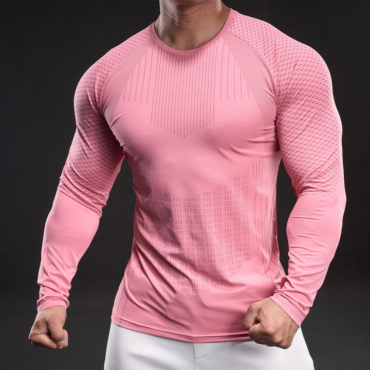 Herren langärmeliges Funktionsshirt mit atmungsaktiver Mesh-Technologie Echoarchiv