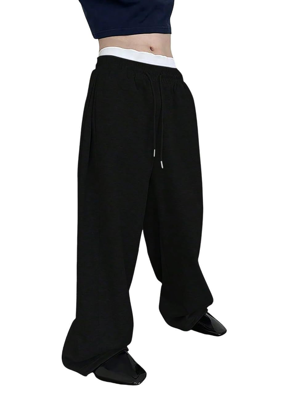 Unisex nan lässige Oversize Jogginghose mit elastischem Bund und Kordelzug Echo Archiv