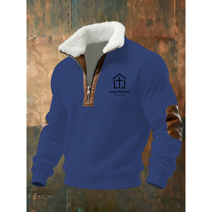 Herren Klassischer Kapuzenpullover mit Fleece-Detail Echoarchiv